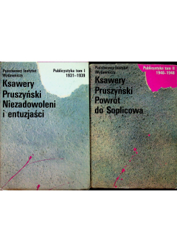 Ksawery Pruszyński Powrót do Soplicowa tom I i II