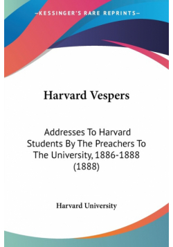 Harvard Vespers