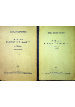 Wykład elementów maszyn Część II i III