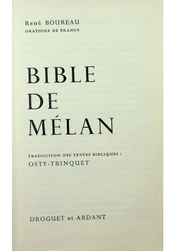 Bible de melan