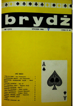 Brydż dla wszystkich nr 1 do 12 1983r