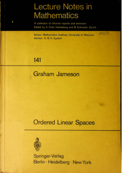 Lecture Notes in Mathematics Nr 41 Graham Jameson
