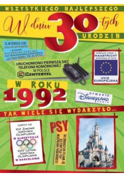 Karnet V-026 Urodziny 30