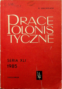 Prace polonistyczne Seria XLI