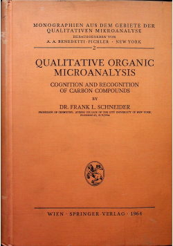 Qualitative organic microanalysis