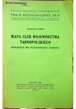 Mapa gleb województwa tarnopolskiego 1933