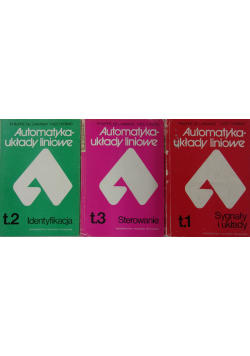 Automatyka układy liniowe Tom I do III