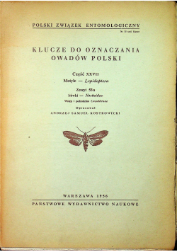 Klucze do oznaczania owadów Polski Część XXVII Zeszyt 53 a