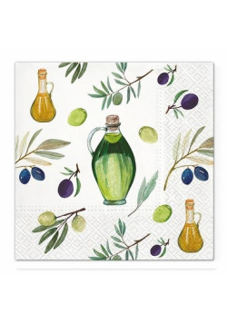Serwetki Czas na oliwki 33x33cm 20szt