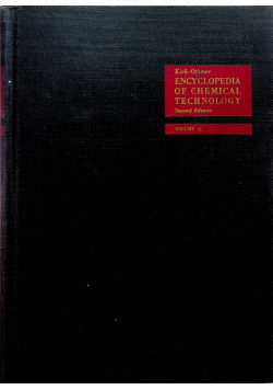 Encyclopedia of chemical technology Volume 12