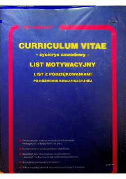 Curriculum Vitae List motywacyjny