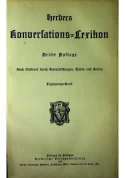 Herders konversations Lexikon Dritte Auflage 1910 r.