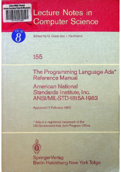 The Programming Language Ada Reference Manual