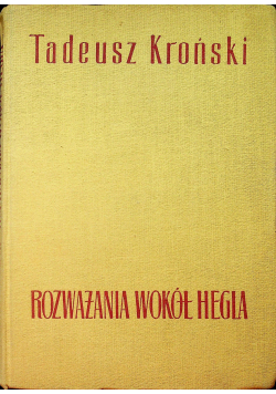 Rozważania wokół Hegla