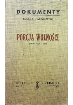 Porcja wolności październik 1956