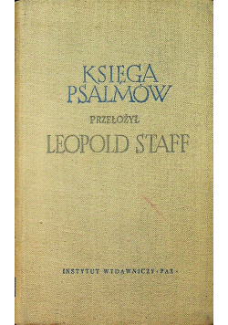 Leopold Staff księga psalmów