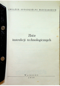 Zbiór instrukcji technologicznych