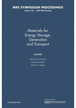 Materials for Energy Storage, Generation and Transport