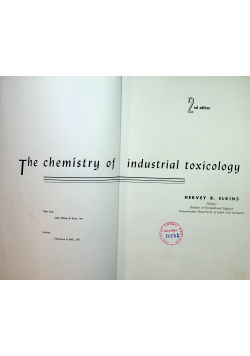 The chemistry of industrial toxicology
