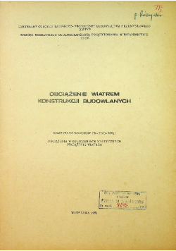 Obciążenie wiatrem konstrukcji budowlanych