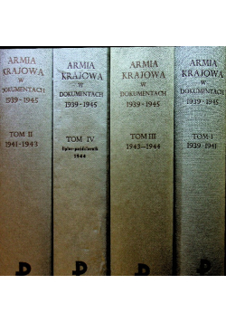 Armia Krajowa w dokumentach 1939 1945 6 tomów