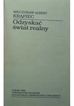 Odzyskać świat realny