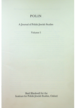 Polin A journal of polish-jewish studies