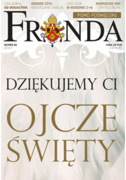 Fronda Pismo poświęcone Nr 66 Dziękujemy Ci Ojcze Święty