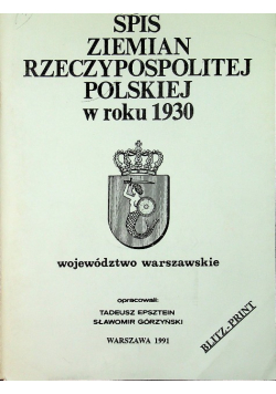 Spis Ziemian Rzeczypospolitej Polskiej w roku 1930