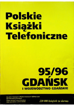 Polskie książki telefoniczne 95 96 Gdańsk i województwo Gdańskie