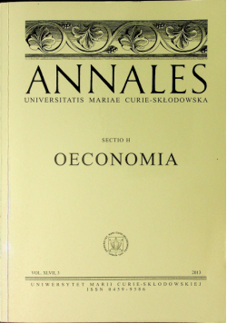 Annales sectio H Oeconomia Vol XLVII