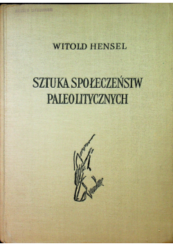 Sztuka społeczeństw paleolitycznych