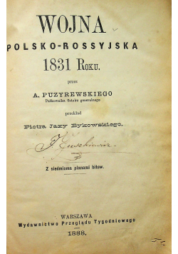Wojna polsko rosyjska 1831 roku 1888r