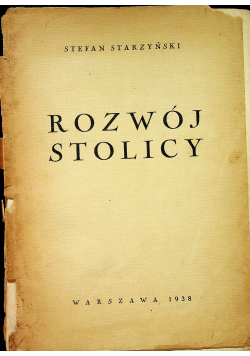 Rozwój stolicy 1938 r