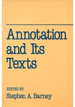 Annotation and its Texts