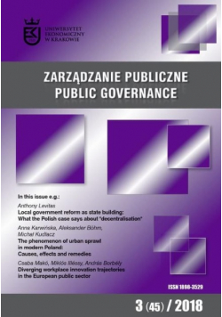Zarządzanie publiczne Public Governance nr 3 NOWA