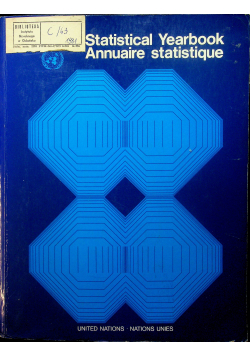 Statistical Yearbook Annuairestati statistique Thirty Third Issue