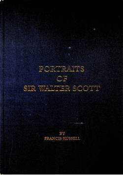 Portraits of sir walter scott