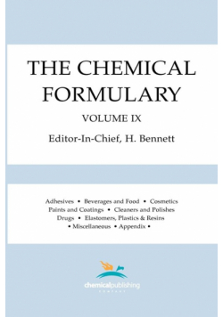 The Chemical Formulary, Volume 9
