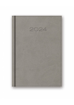 Kalendarz 2024 książkowy 41D B6 szary