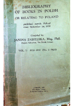 Bibliography of books in polish