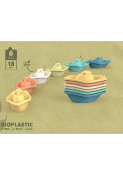 Łódeczki z bioplastiku 6el