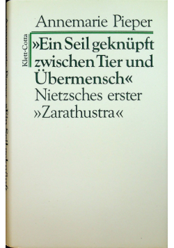 Ein seil geknüpft zwischen tier und übermensch