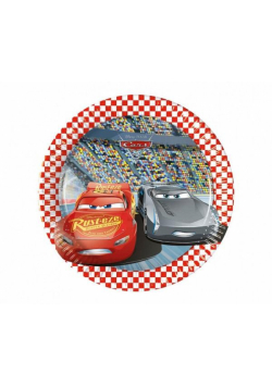 Talerzyki papierowe Cars 3 20cm 8szt