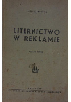 Liternictwo w Reklamie 1946r