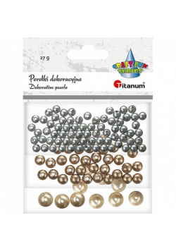 Perełki dekoracyjne plastikowe mix 12g
