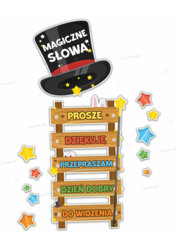 Dekoracje szkolne - Magiczne słowa 12el
