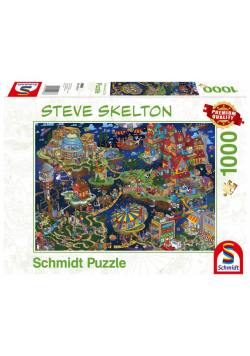 Puzzle PQ 1000 Steve Skeleton Miasto ze snu G3