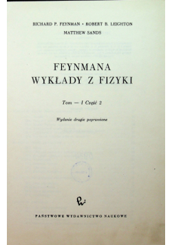 Feynmana wykłady z fizyki Tom I część 2