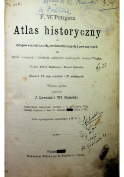 Atlas historyczny 1903 r